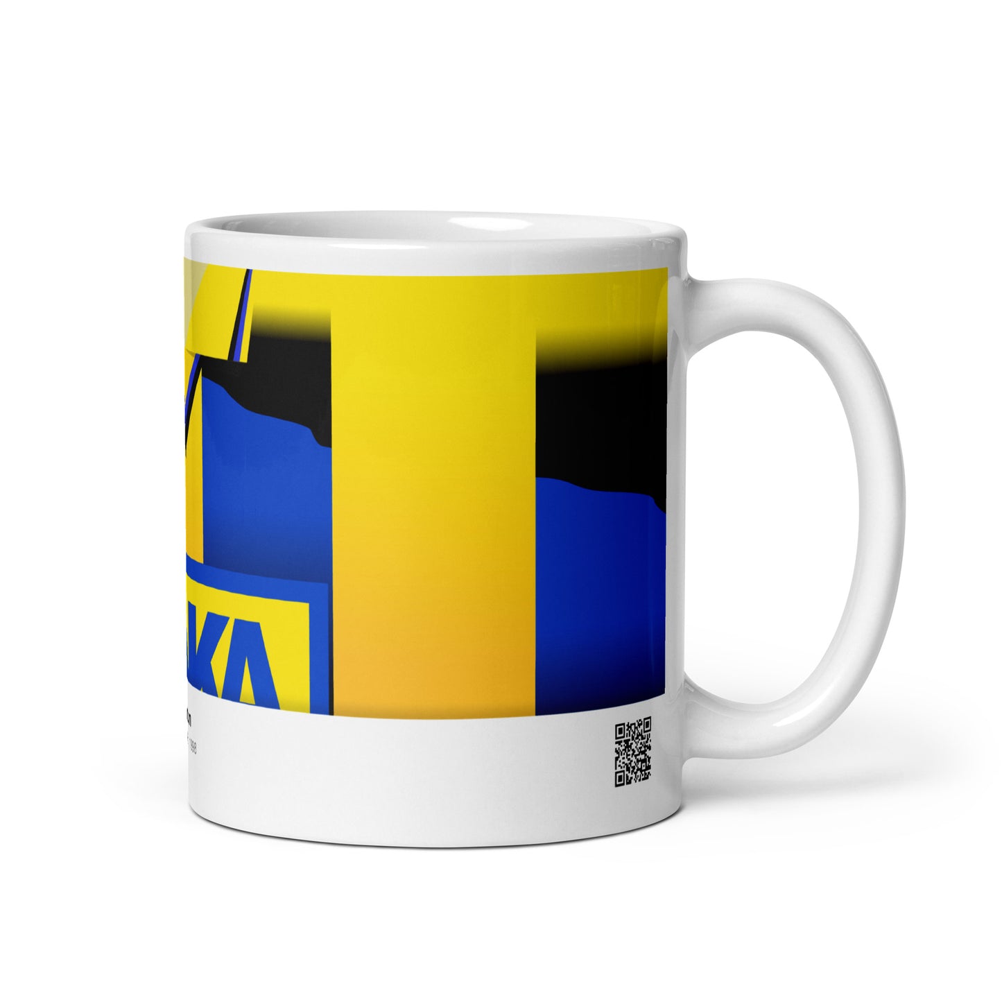 Everton Yellow and Blue 90's Away Kit Mug