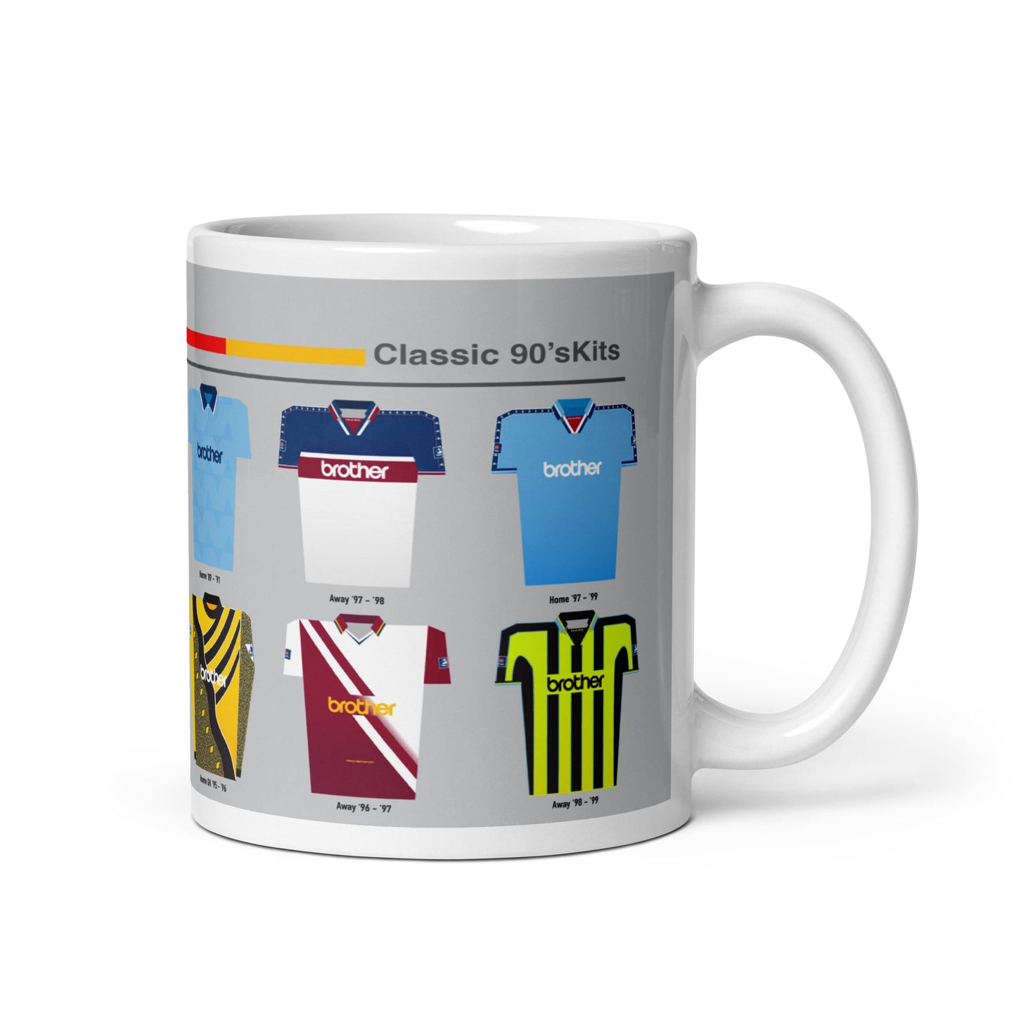 Man City Classic 90's Kits Mug