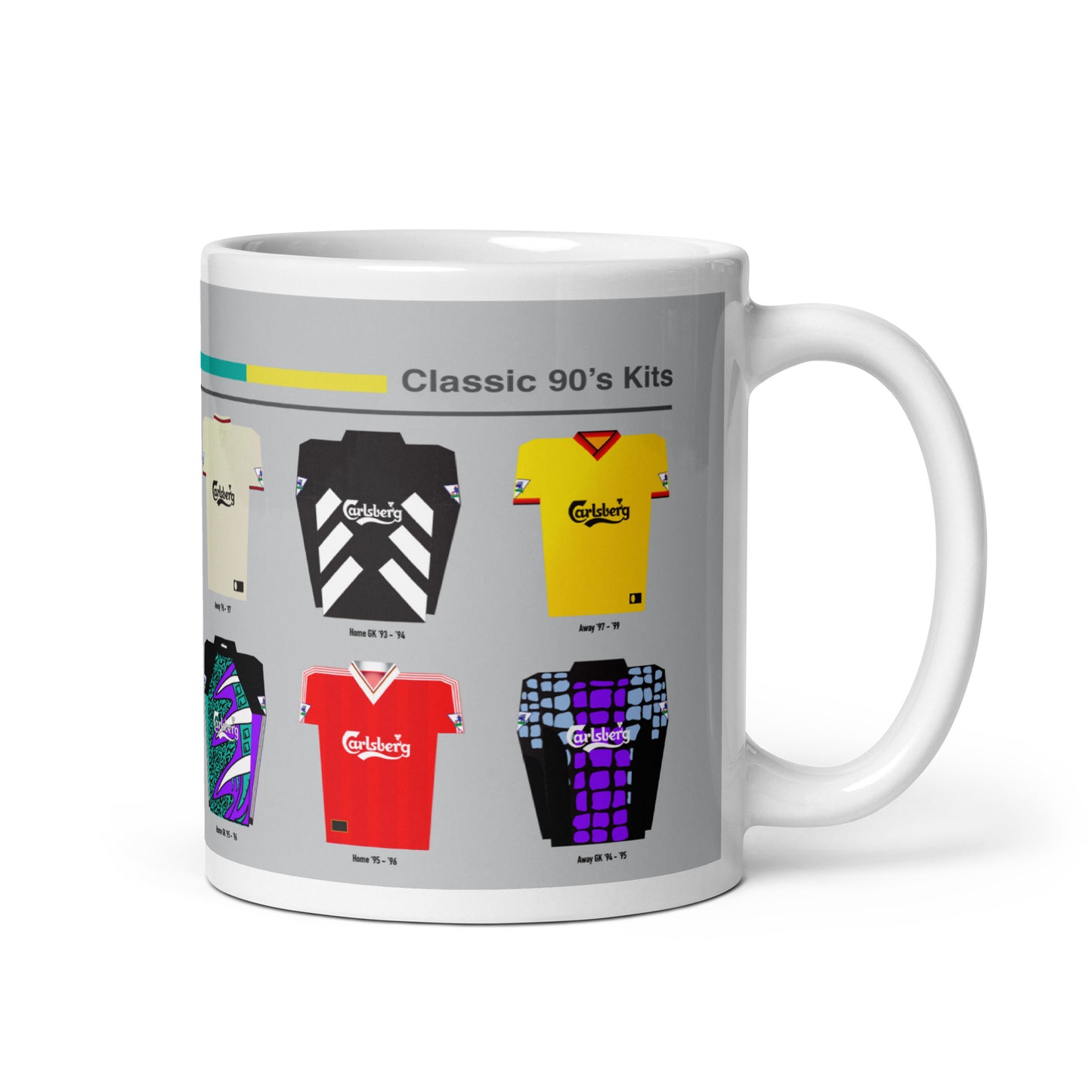 Liverpool Classic 90's Kits Mug