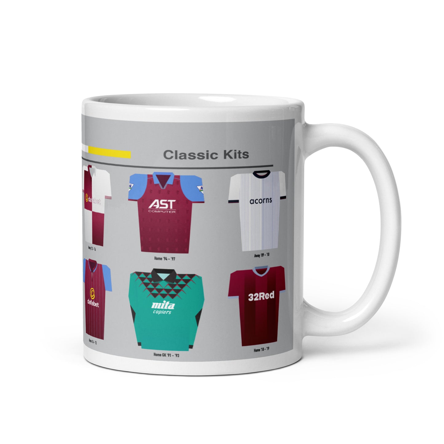 Aston Villa Classic Kits Mug