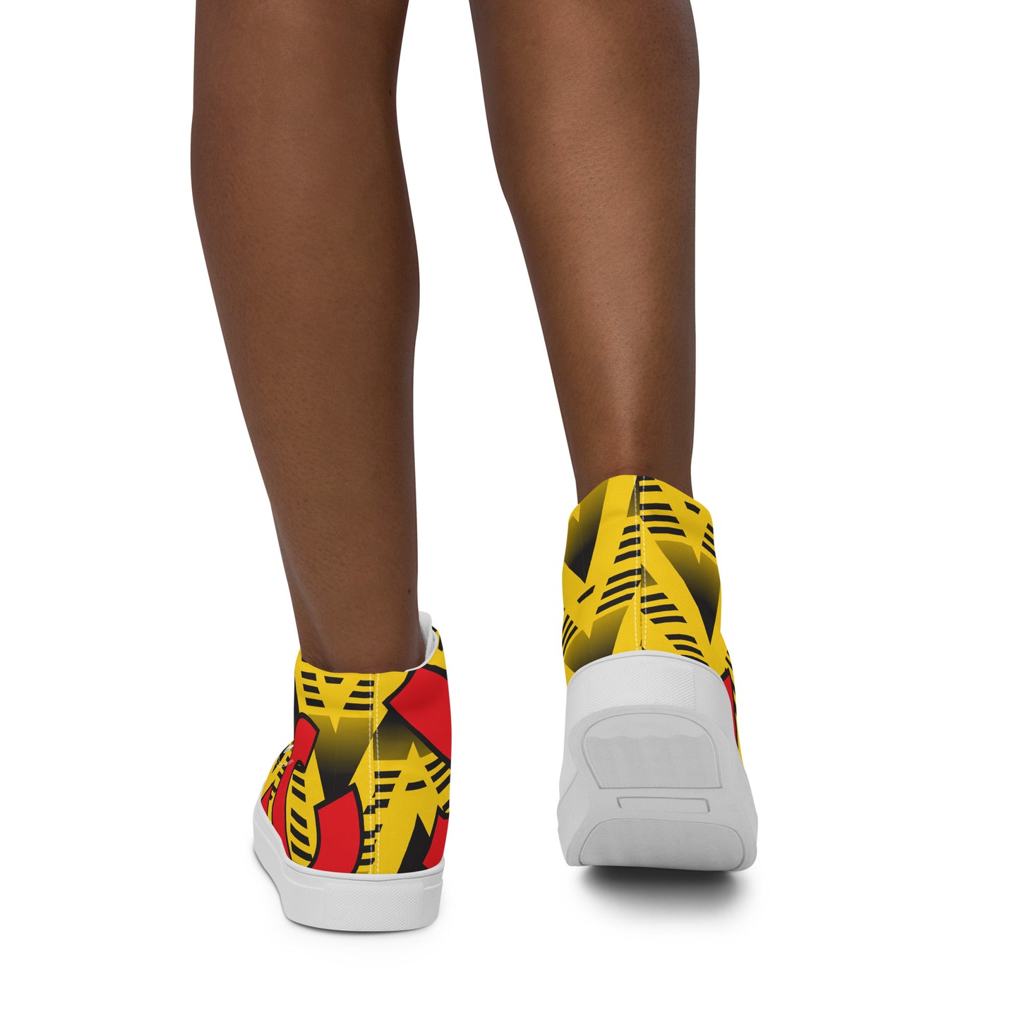 Women’s high top canvas shoes - Arsenal 'Bruised Banana'