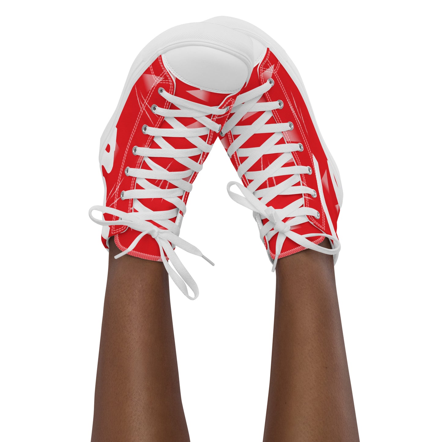 Women’s high top canvas shoes - Liverpool 'Red Candy'