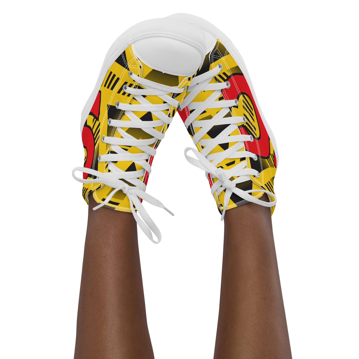 Women’s high top canvas shoes - Arsenal 'Bruised Banana'