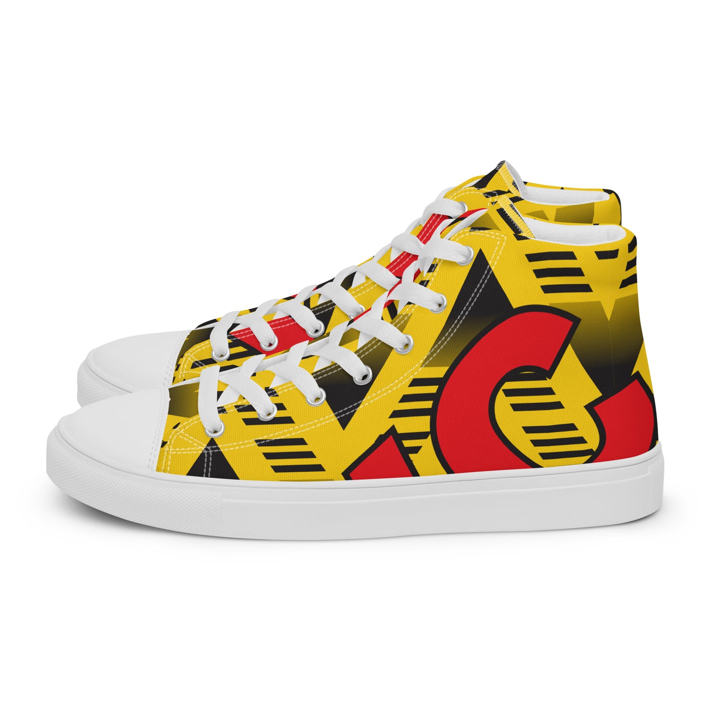 Women’s high top canvas shoes - Arsenal 'Bruised Banana'