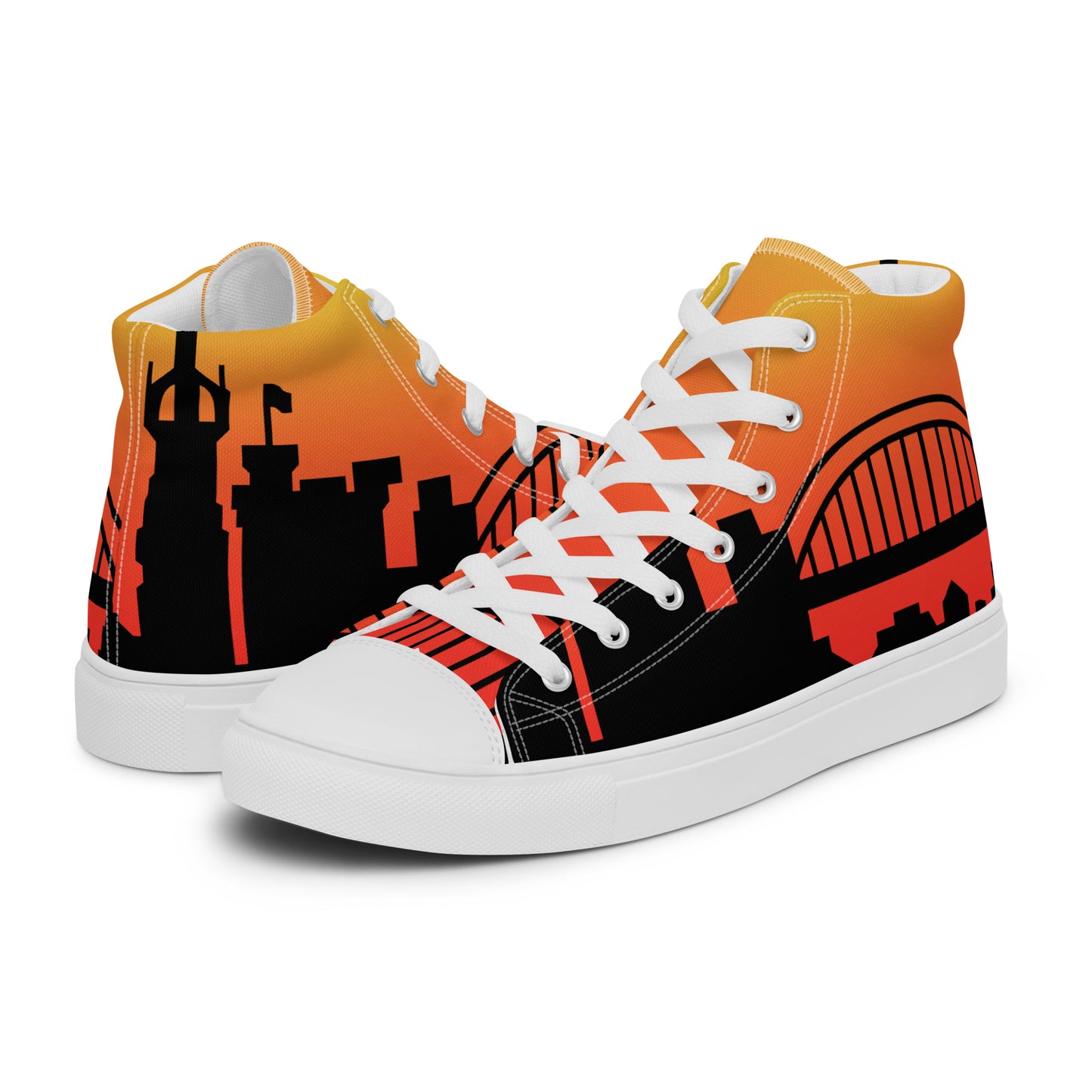 Women’s high top canvas shoes - Newcastle United 'Sunrise'