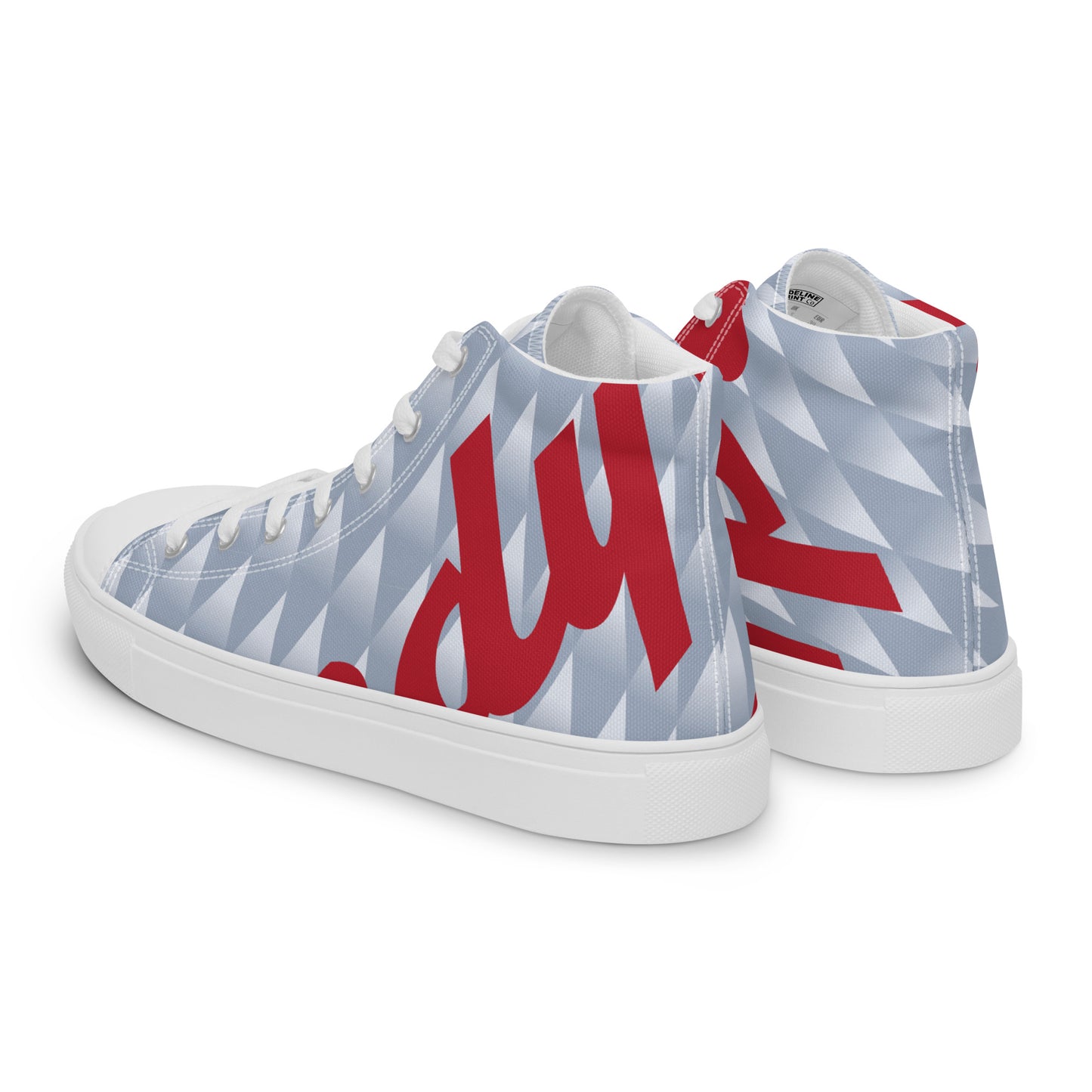 Women’s high top canvas shoes - Liverpool 'Grey Candy'