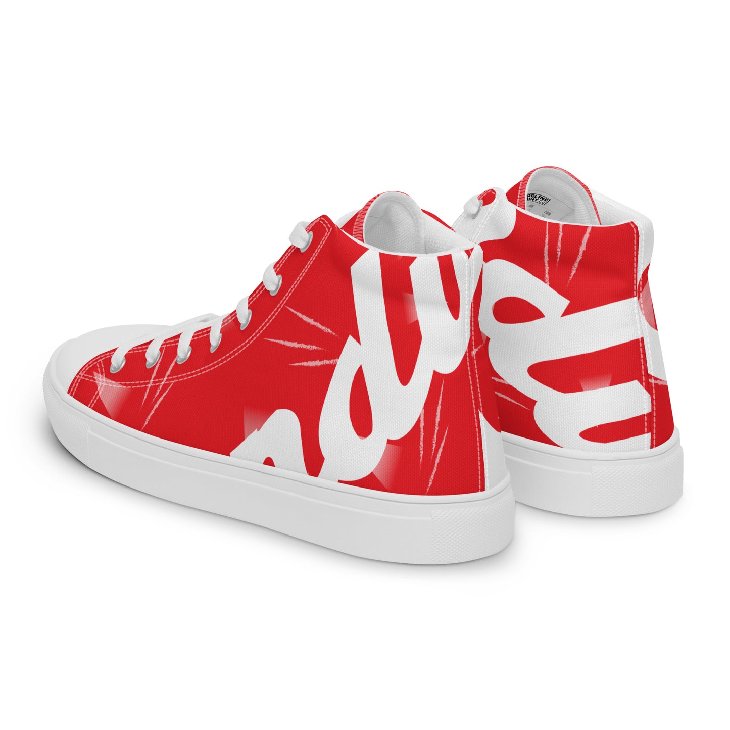 Women’s high top canvas shoes - Liverpool 'Red Candy'