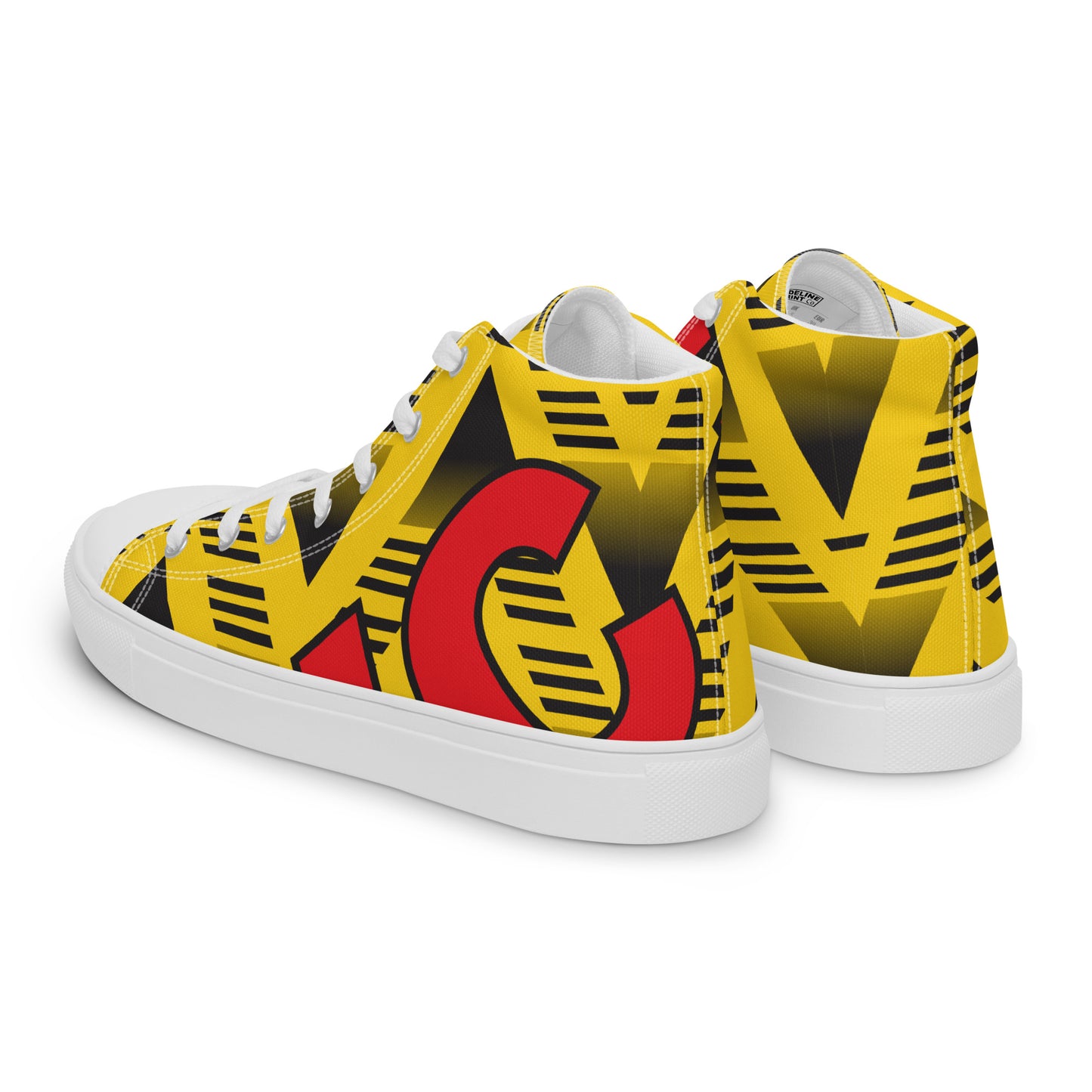 Women’s high top canvas shoes - Arsenal 'Bruised Banana'