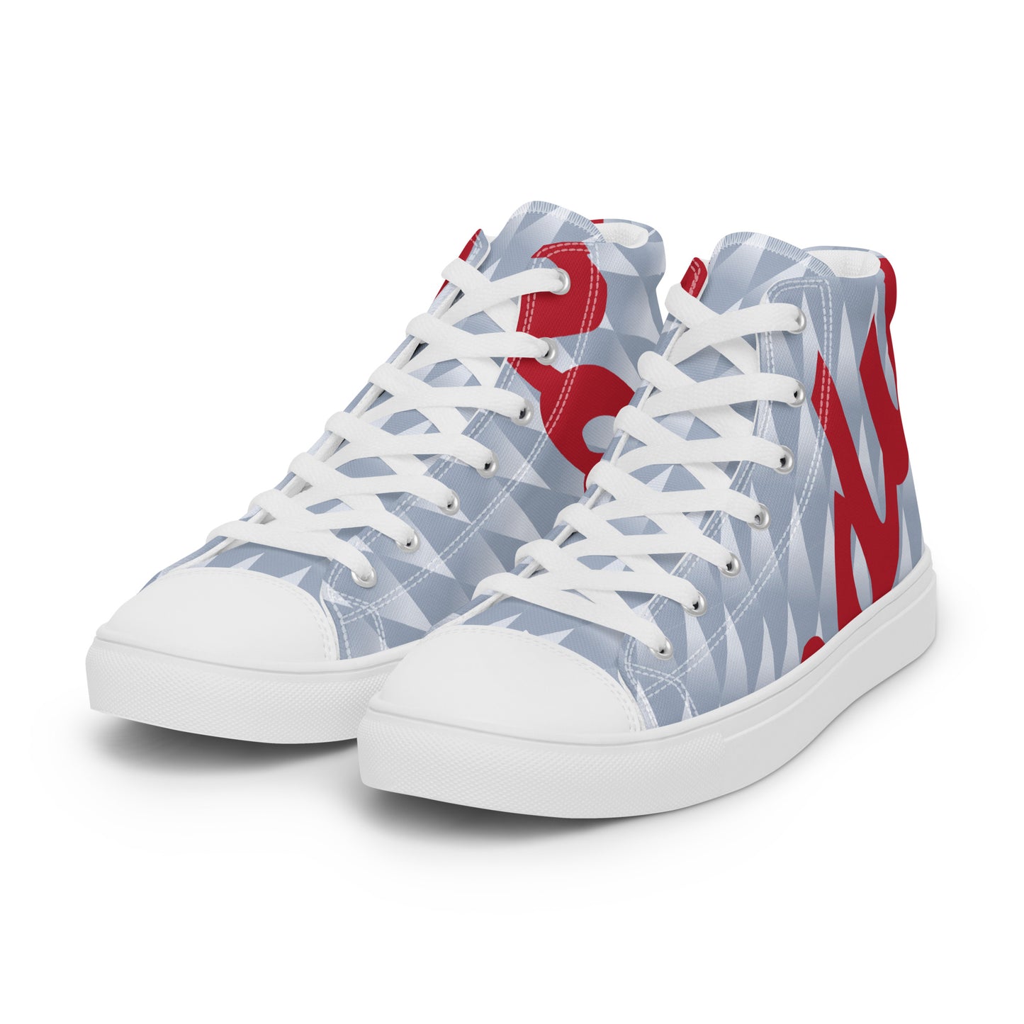 Women’s high top canvas shoes - Liverpool 'Grey Candy'