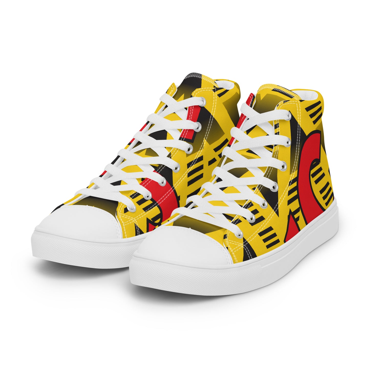 Women’s high top canvas shoes - Arsenal 'Bruised Banana'