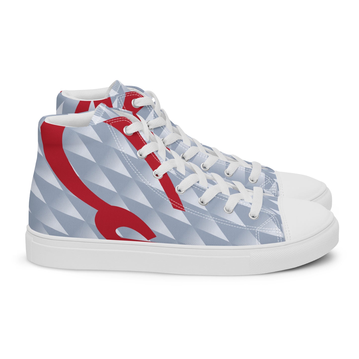 Women’s high top canvas shoes - Liverpool 'Grey Candy'