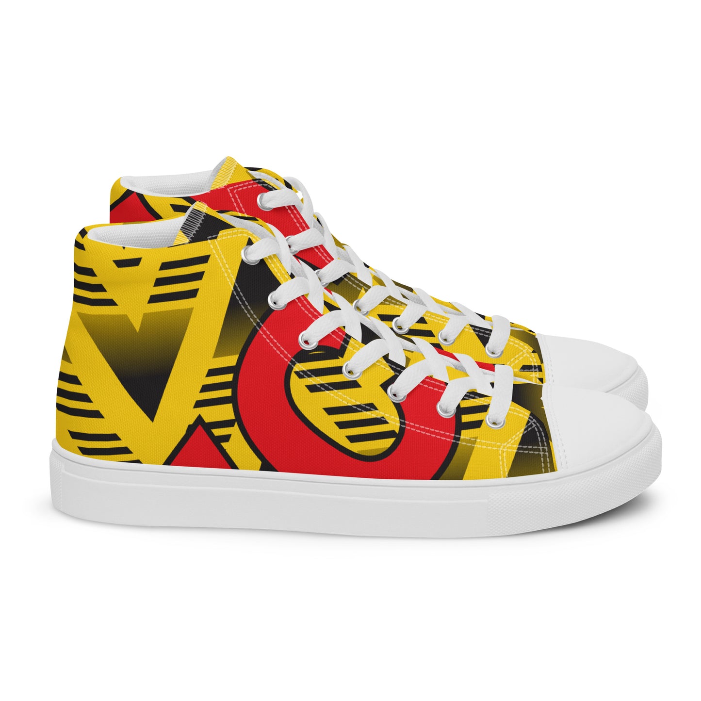 Women’s high top canvas shoes - Arsenal 'Bruised Banana'