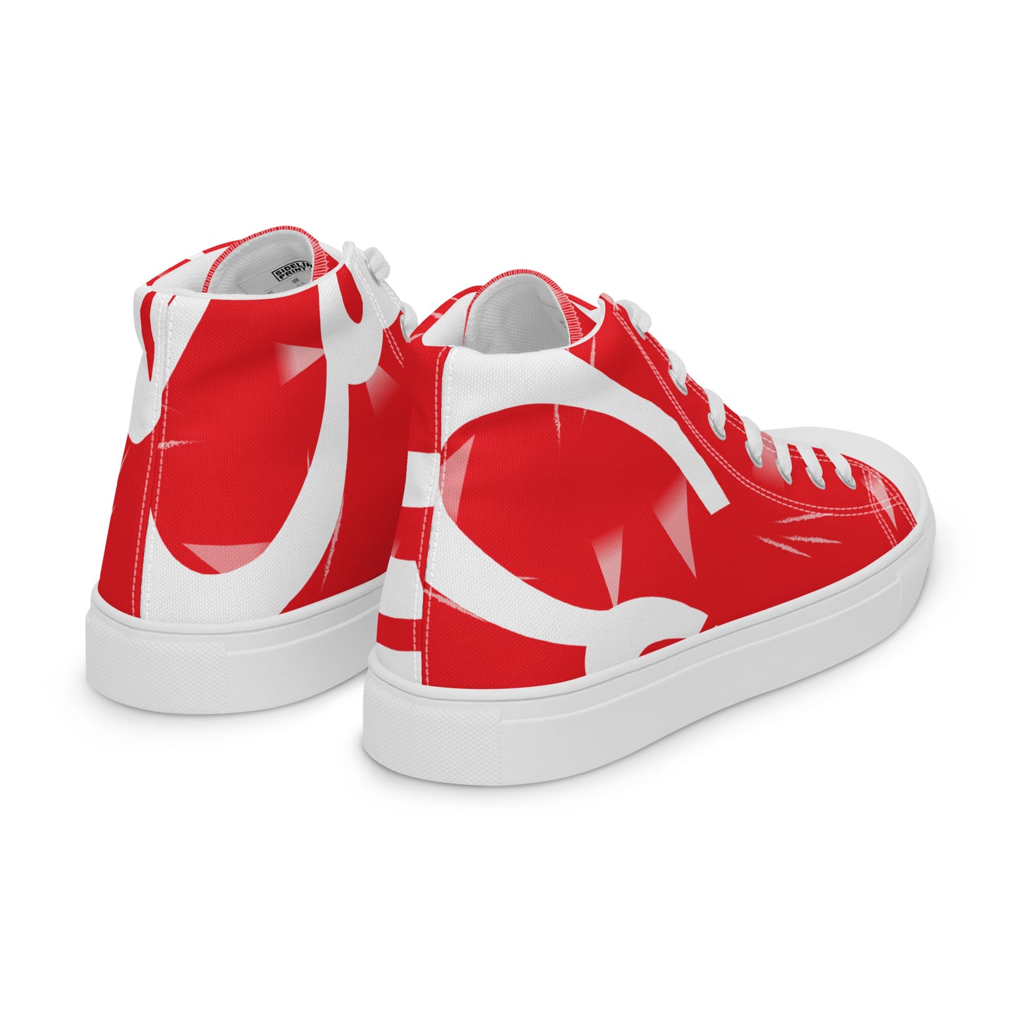 Women’s high top canvas shoes - Liverpool 'Red Candy'