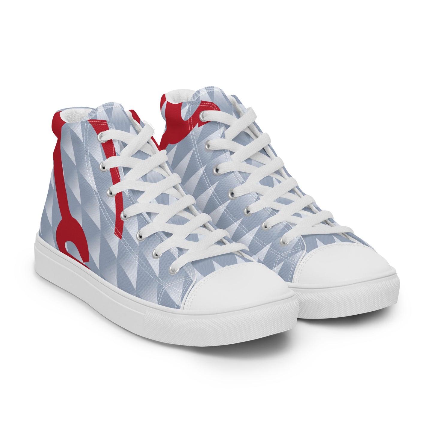 Women’s high top canvas shoes - Liverpool 'Grey Candy'