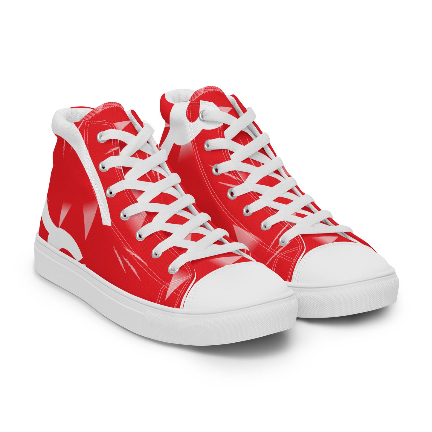 Women’s high top canvas shoes - Liverpool 'Red Candy'