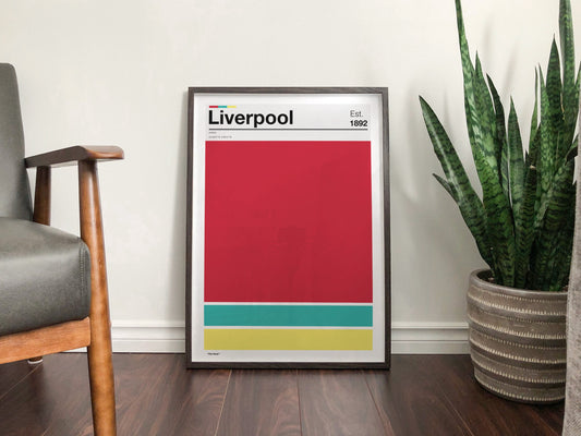 Liverpool Football - Team Colours - Art Print - Football Gift