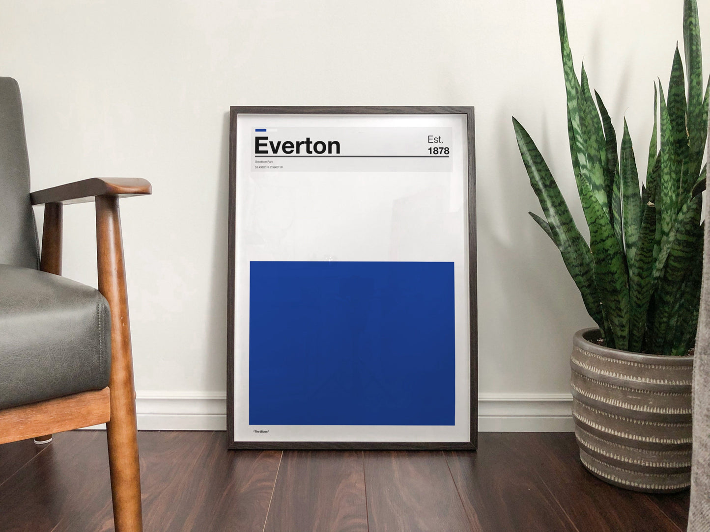 Everton Football Club - Team Colours - Art Print - Football Gift