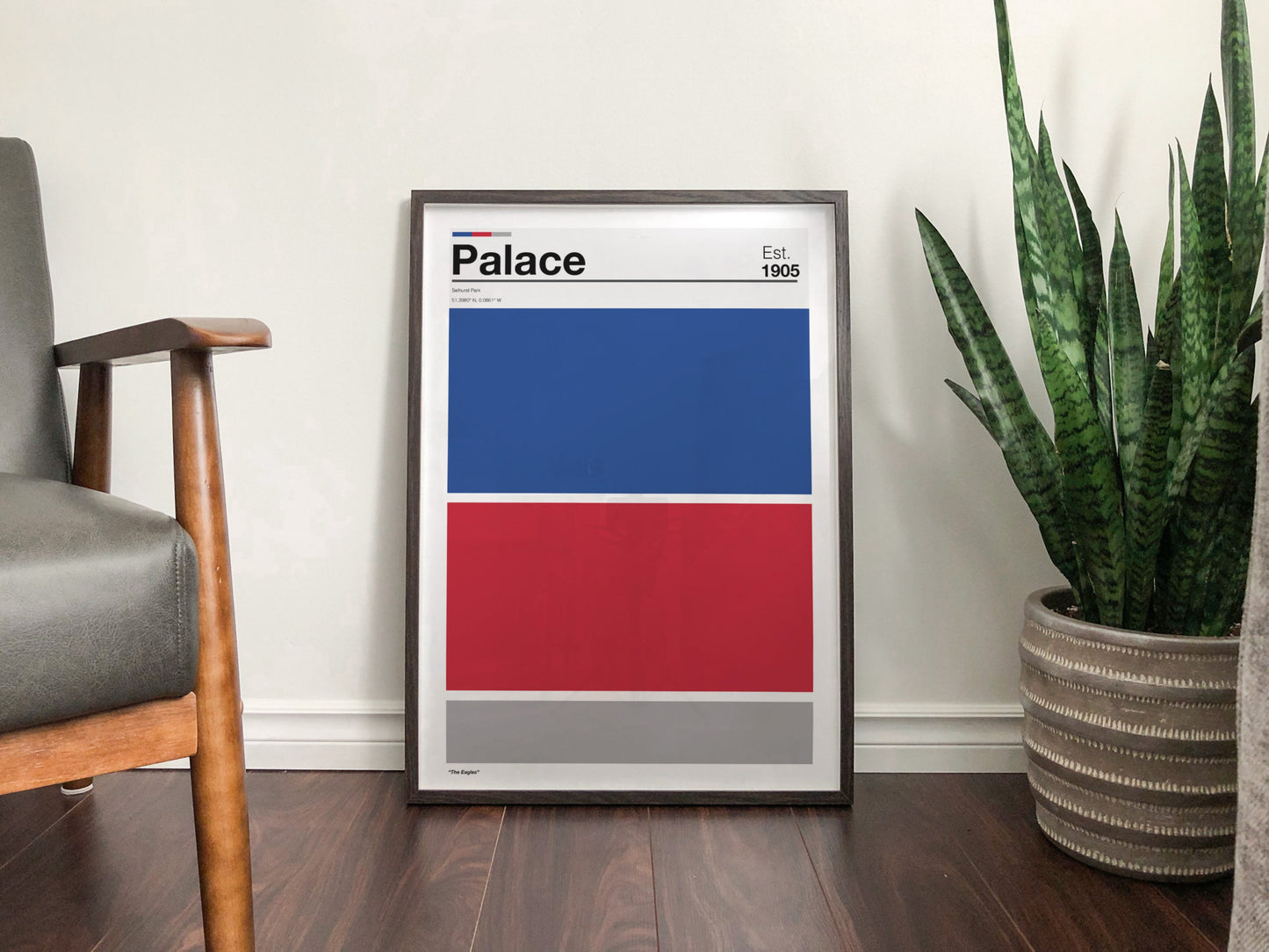 Crystal Palace Football - Team Colours - Art Print - Football Gift