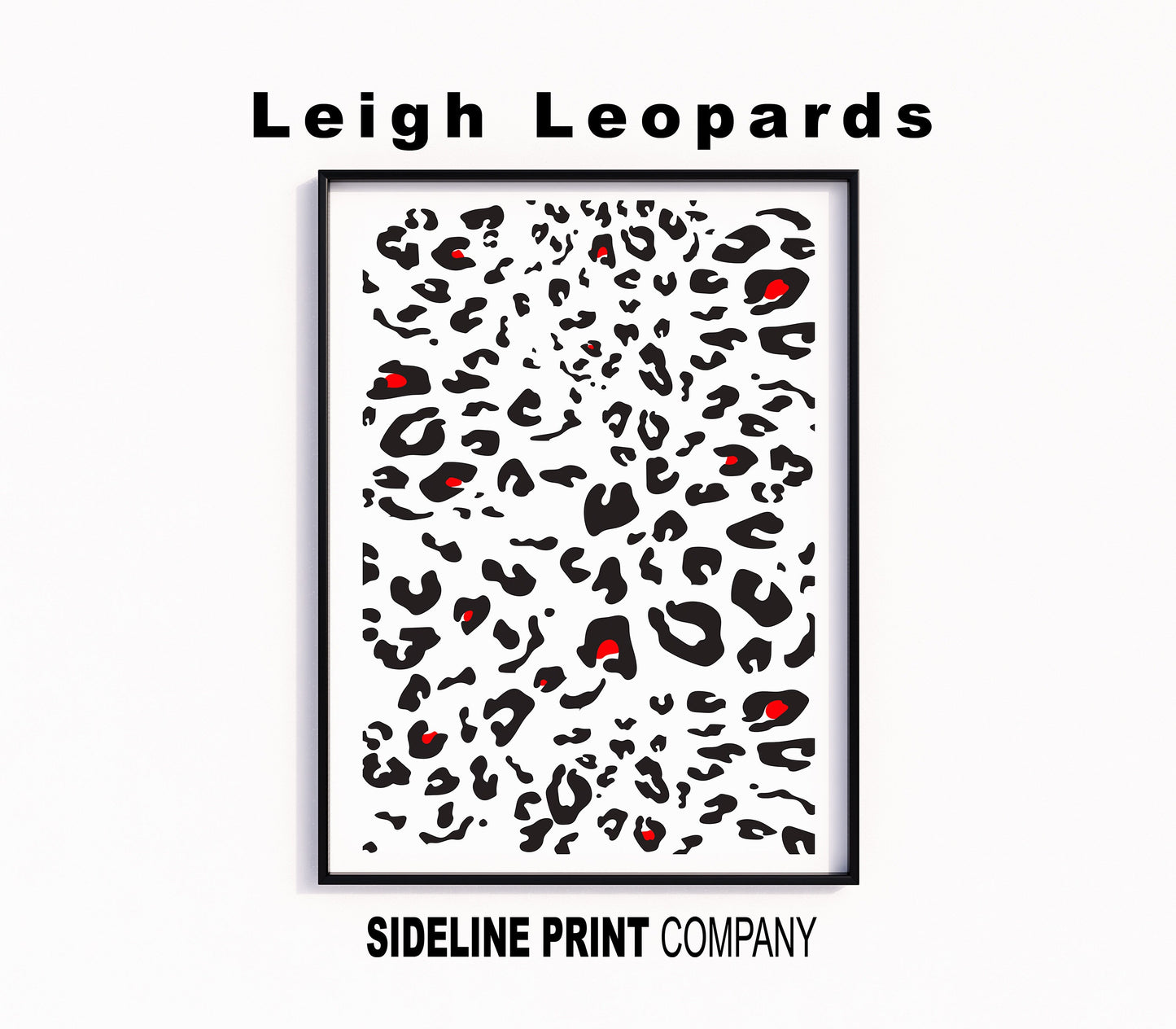 Leigh Leopards - Leopard Print - Rugby League - Wall Art