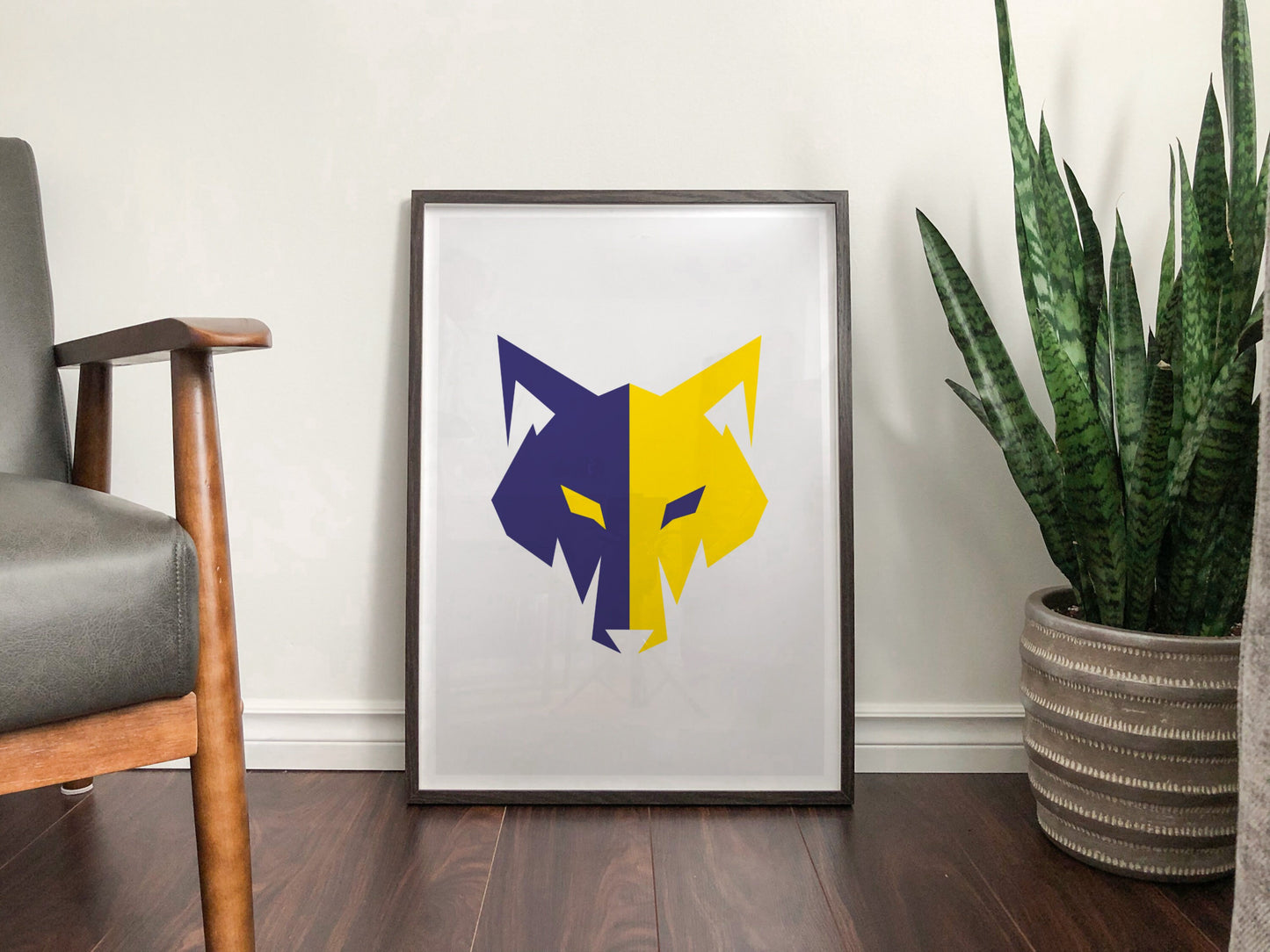 Warrington 'Wolves' - Wolf 1 - Rugby League - Wall Art