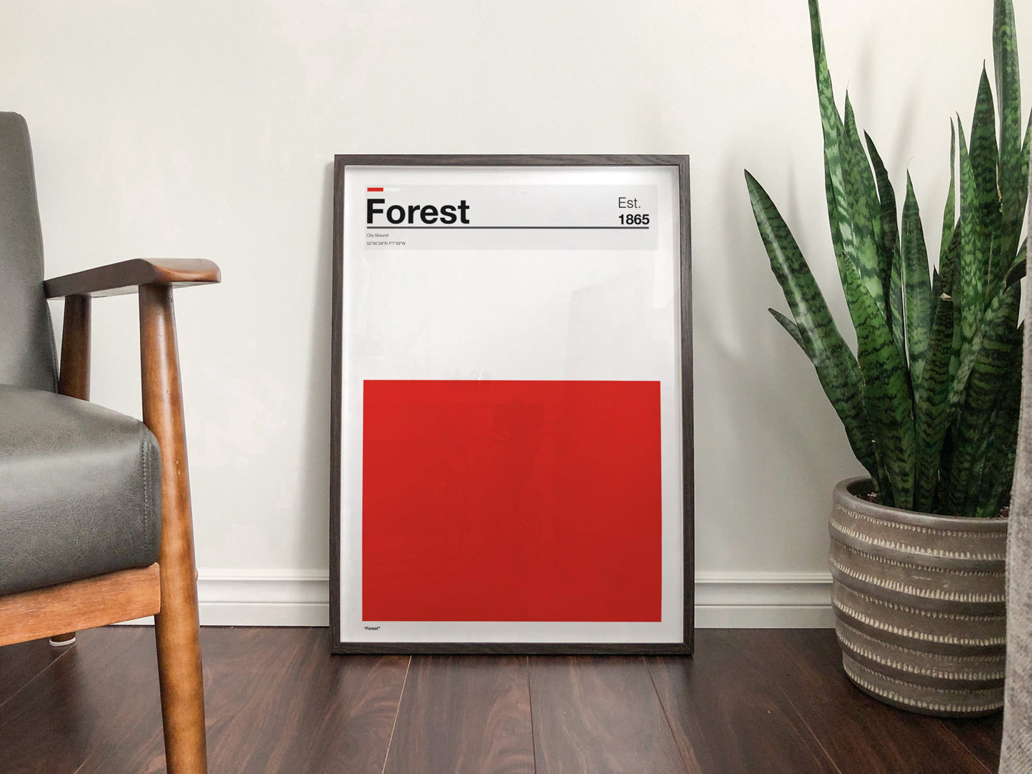 Nottingham Forest - Team Colours - Art Print - Football Gift