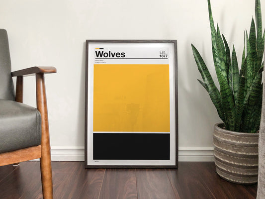 Wolverhampton Wanderers - Team Colours - Art Print - Football Gift