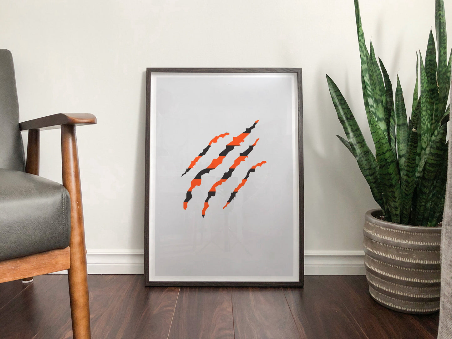 Castleford Tigers  - Tiger Claw Mark - Rugby League - Wall Art