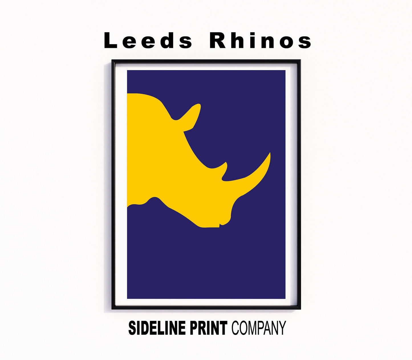 Leeds 'Rhinos' - Rugby League - Wall Art