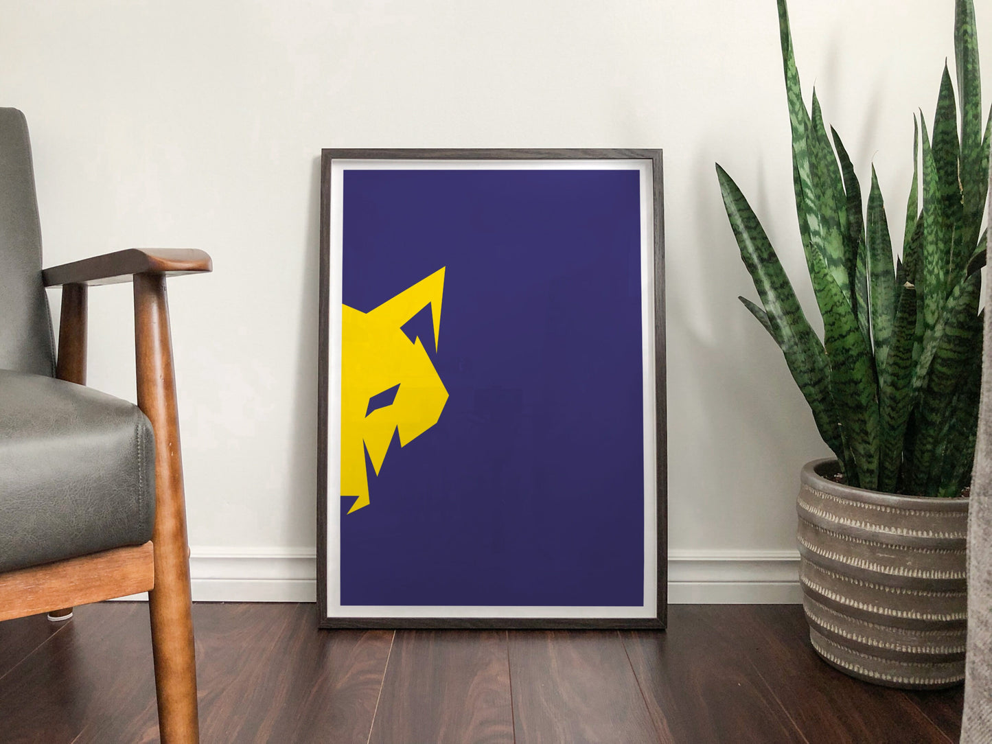 Warrington 'Wolves' - Wolf 2 - Rugby League - Wall Art