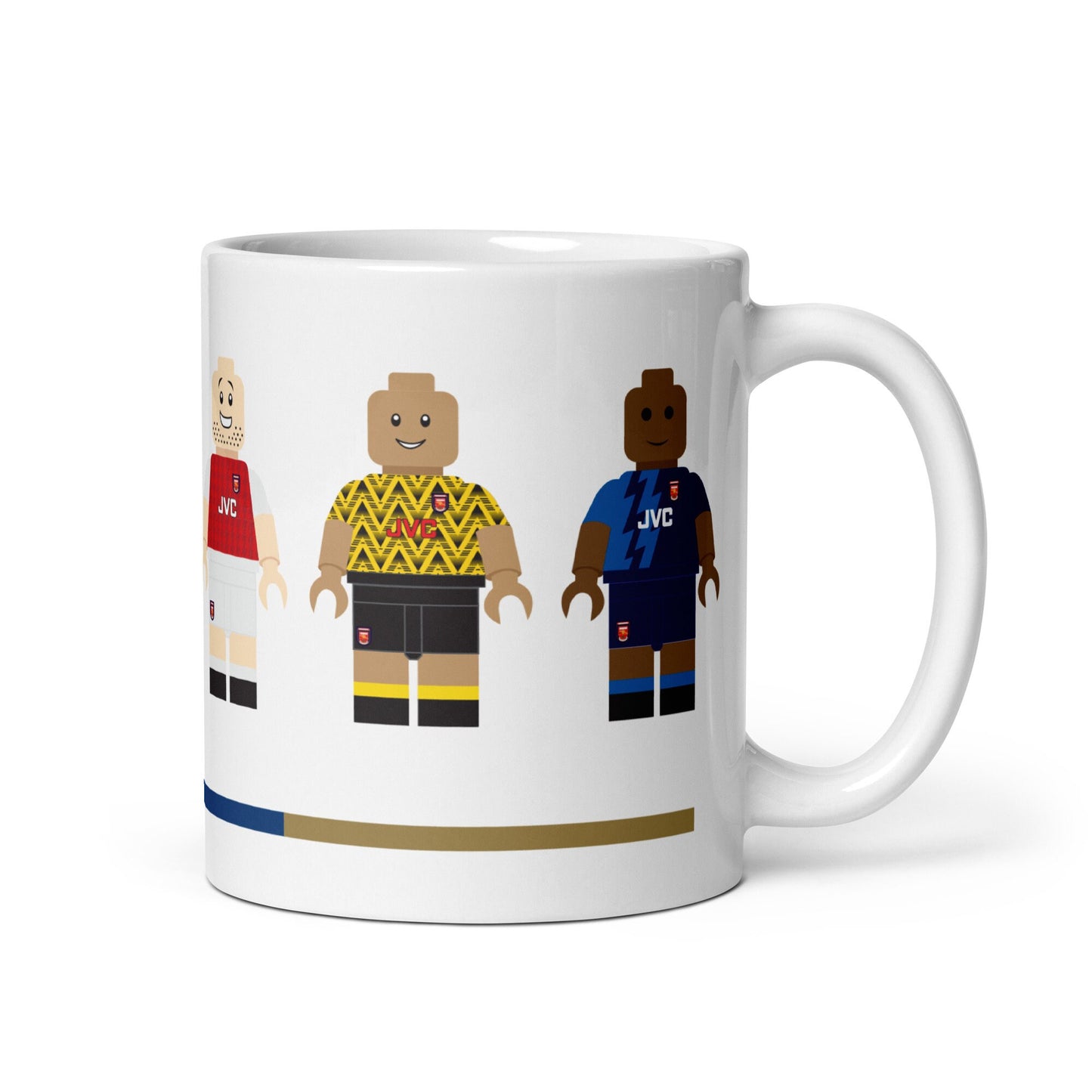 Arsenal Mug - Retro Block Men Mug - White glossy finish