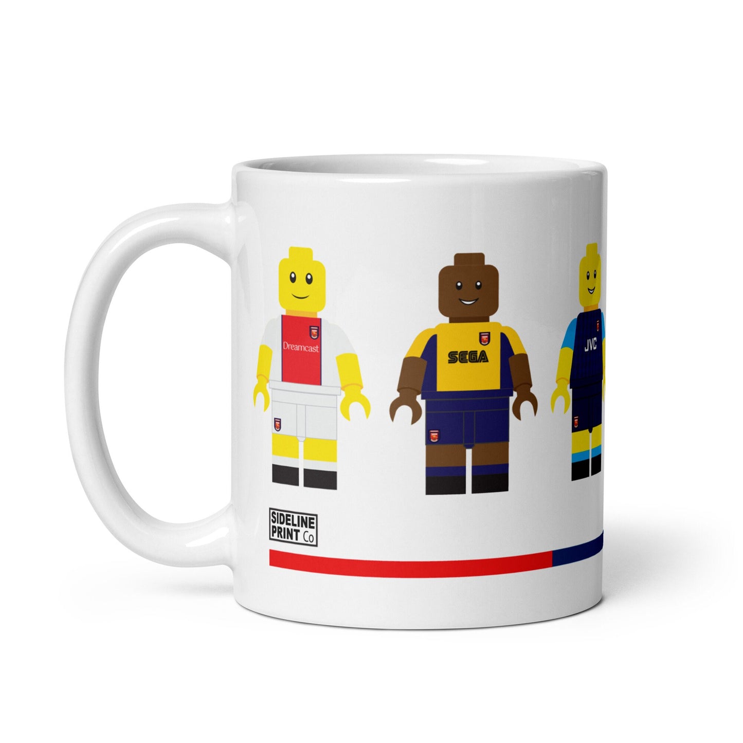 Arsenal Mug - Retro Block Men Mug - White glossy finish