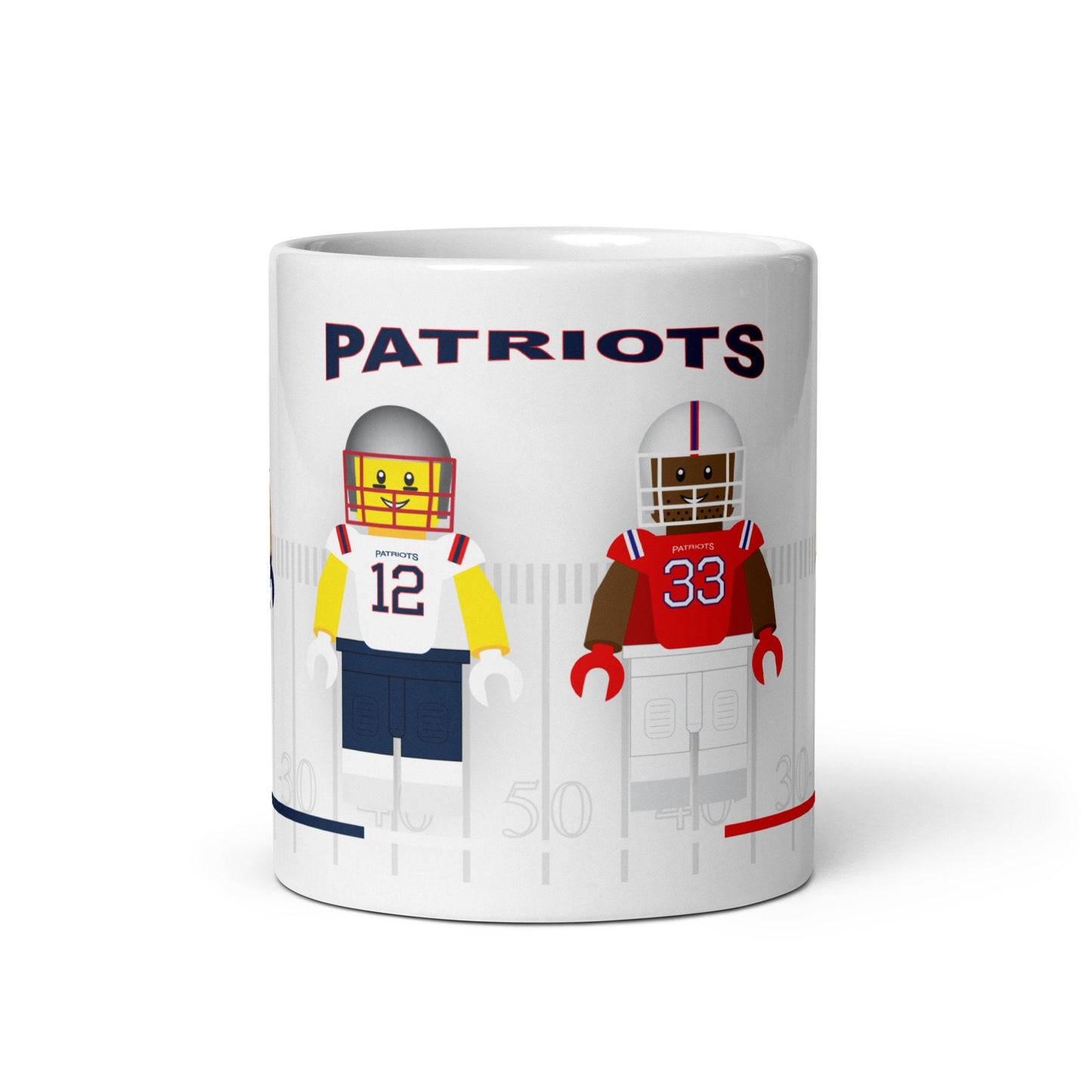 New England Patriots Block Men Team Mug