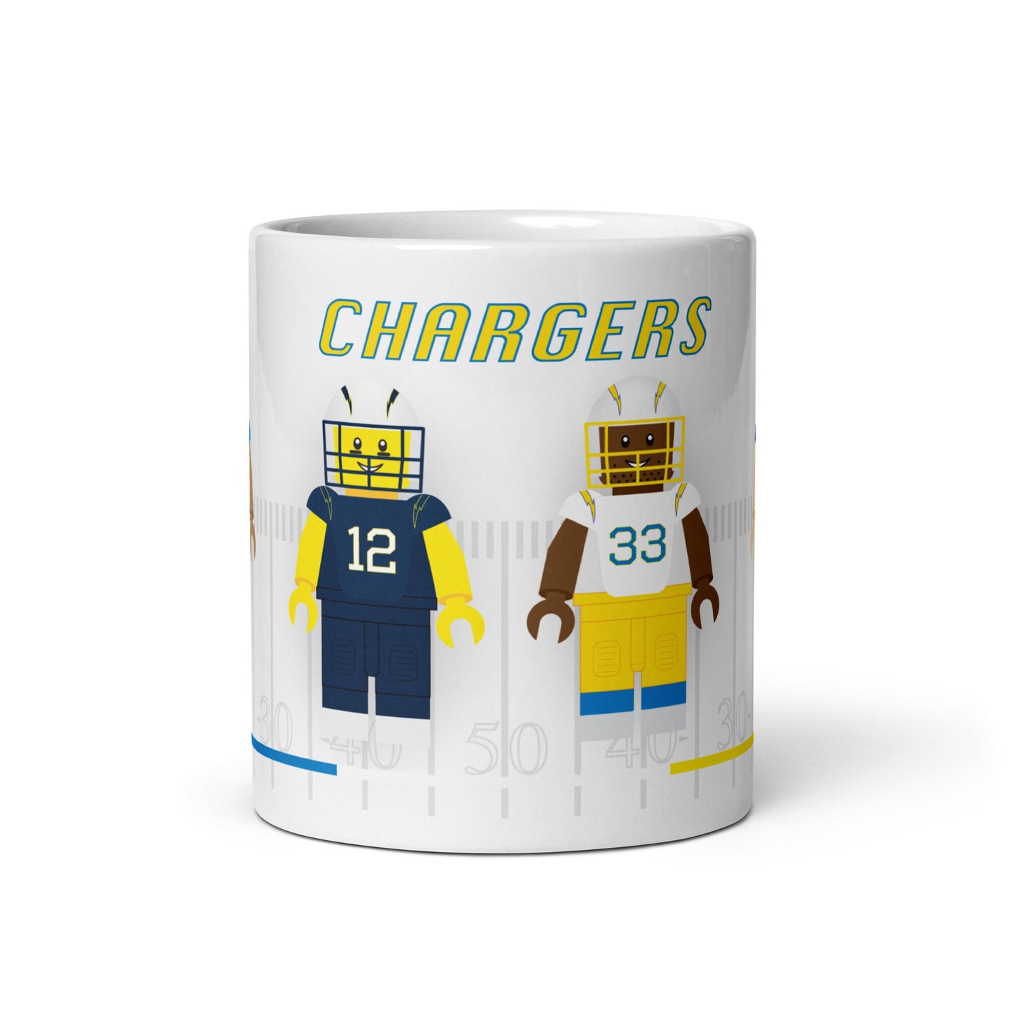 L.A Chargers Block Men Team Mug