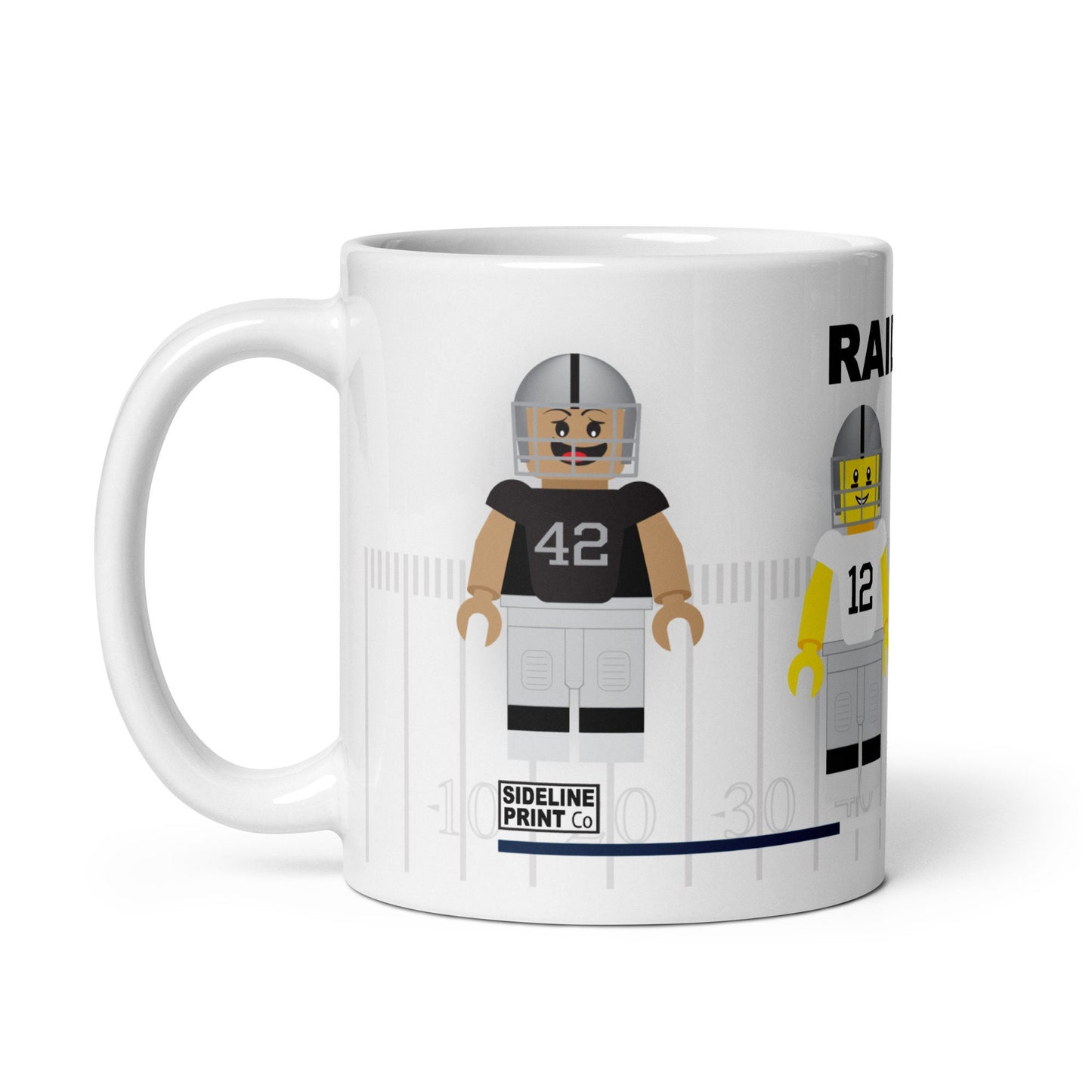 Las Vegas Raiders Block Men Team Mug