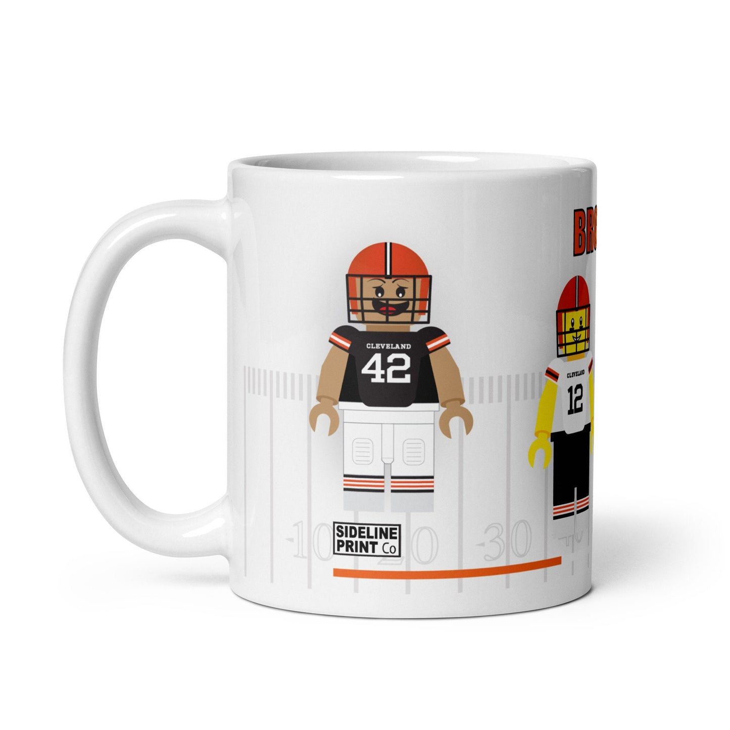 Cleveland Browns Block Men Team Mug