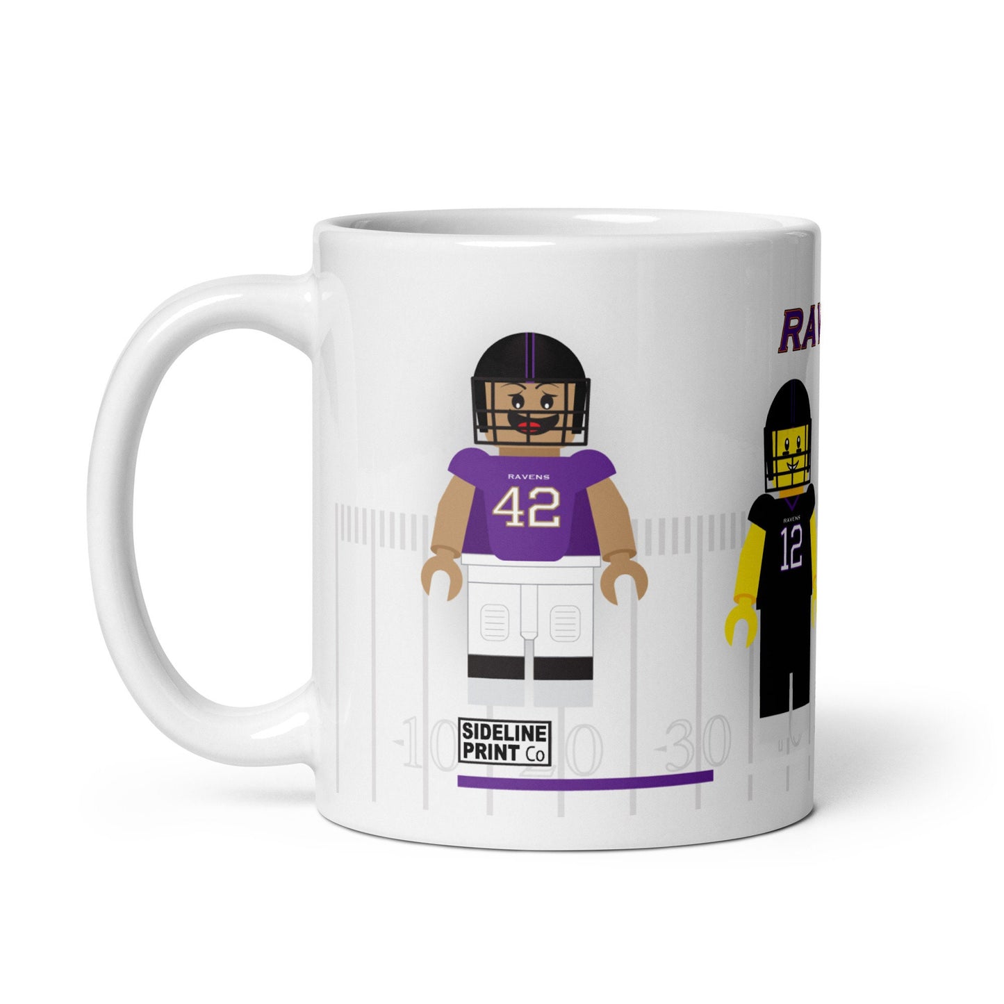 Baltimore Ravens Block Men Team Mug