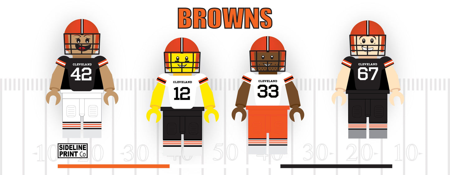 Cleveland Browns Block Men Team Mug