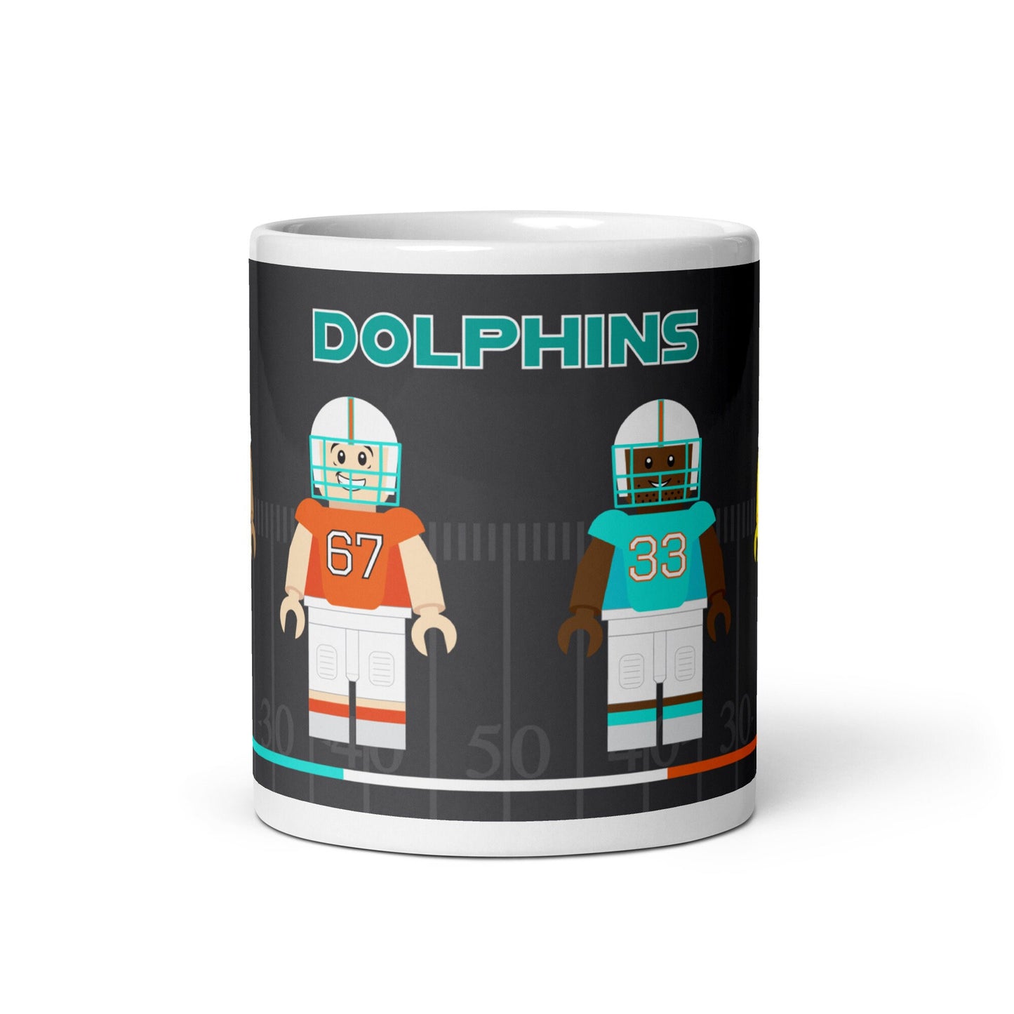 Miami Dolphins Block Men Team Mug