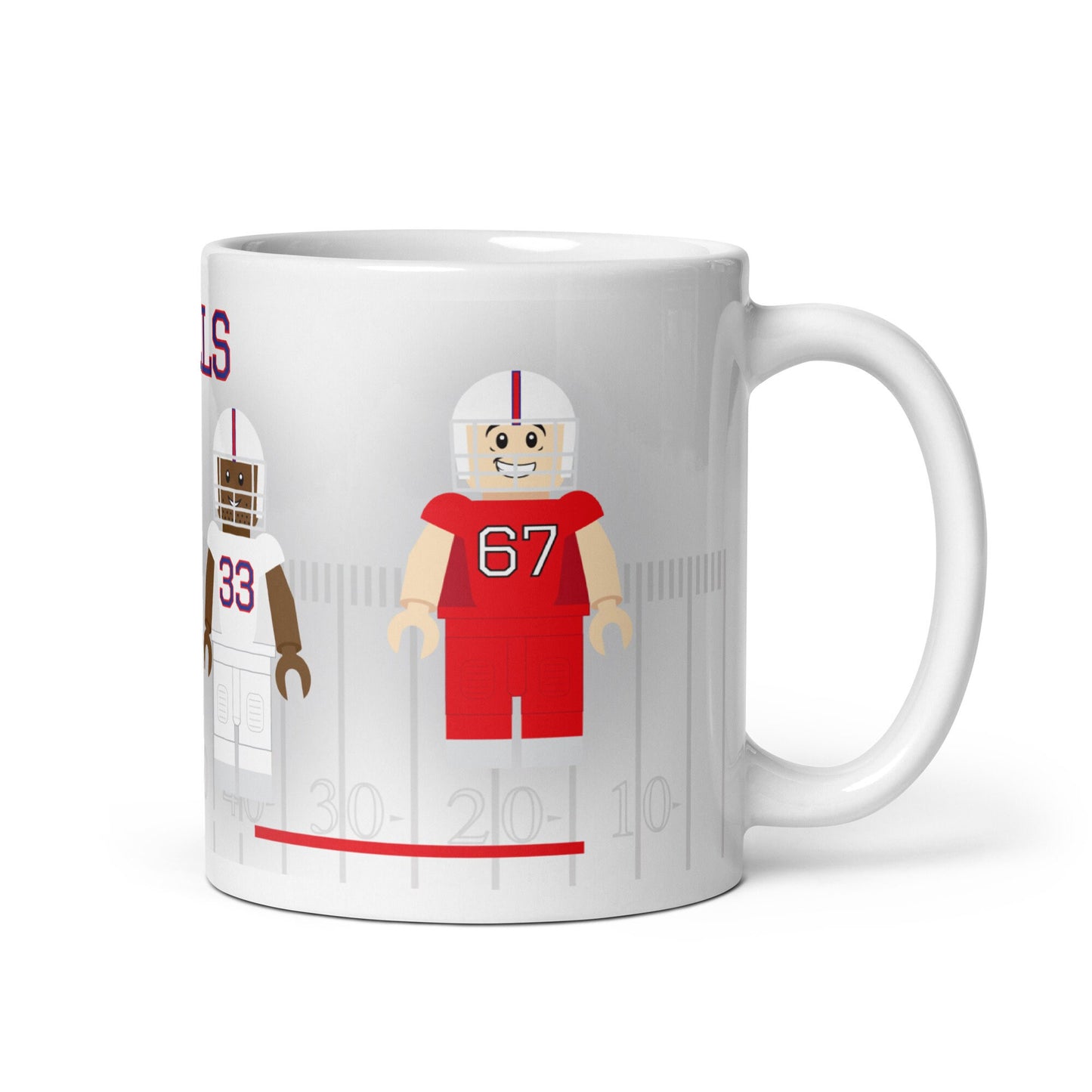 Buffalo Bills Block Men Team Mug