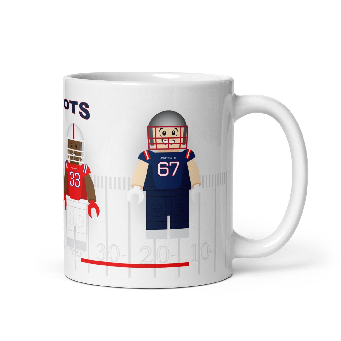 New England Patriots Block Men Team Mug