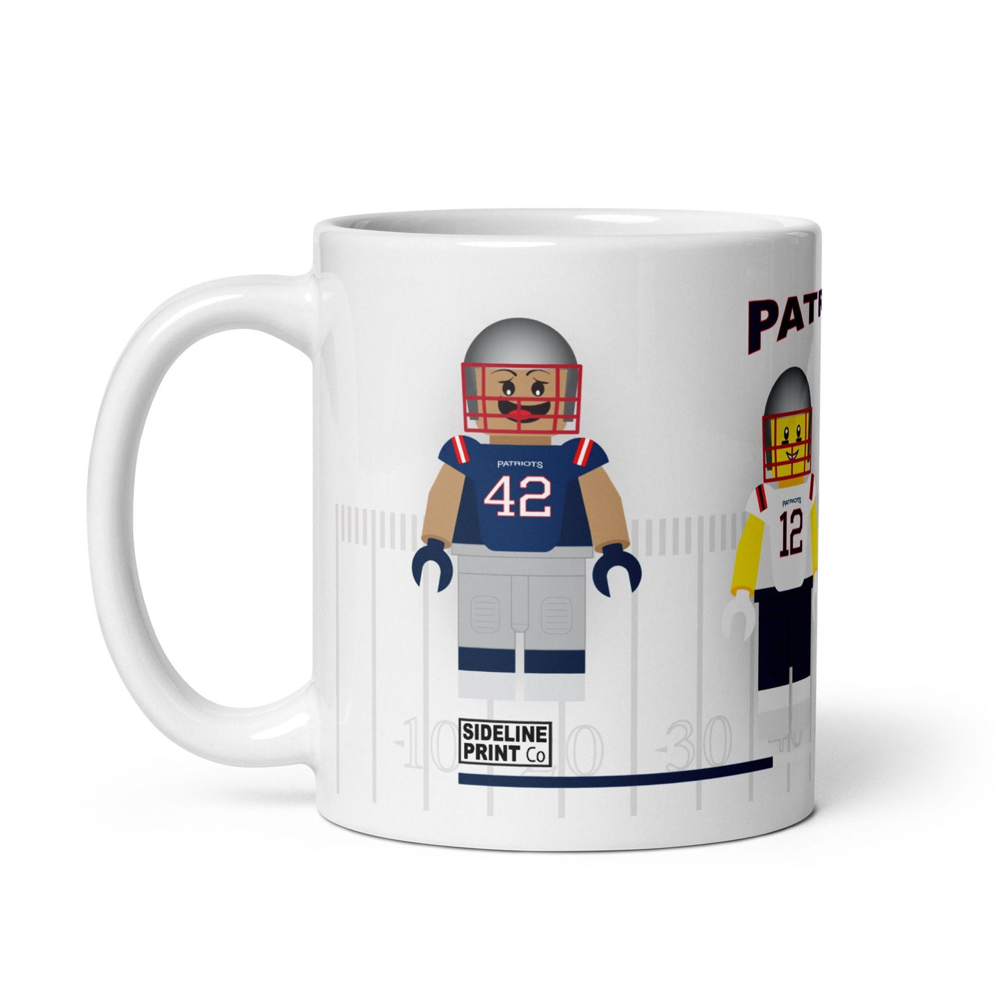 New England Patriots Block Men Team Mug