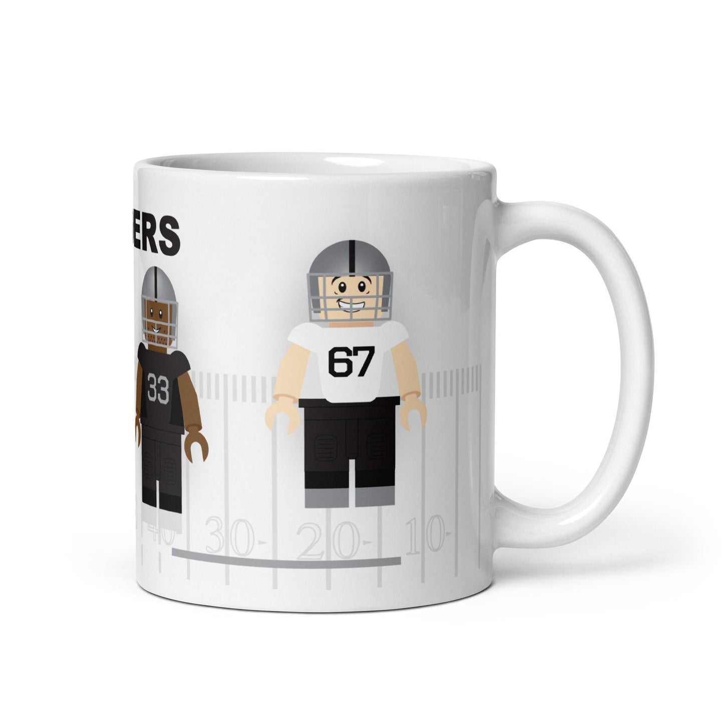 Las Vegas Raiders Block Men Team Mug