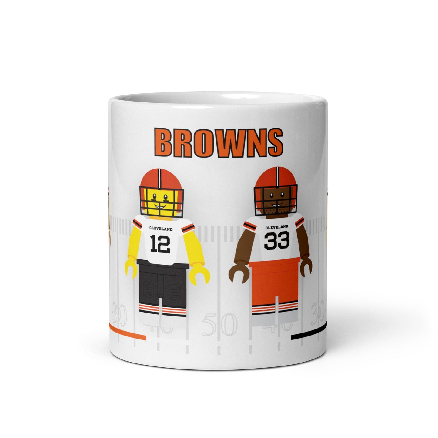 Cleveland Browns Block Men Team Mug