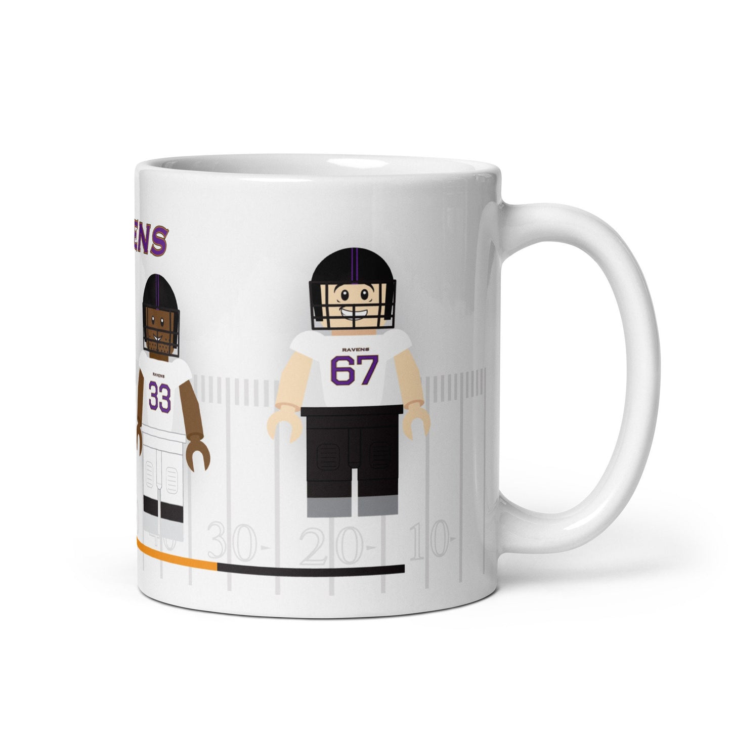 Baltimore Ravens Block Men Team Mug